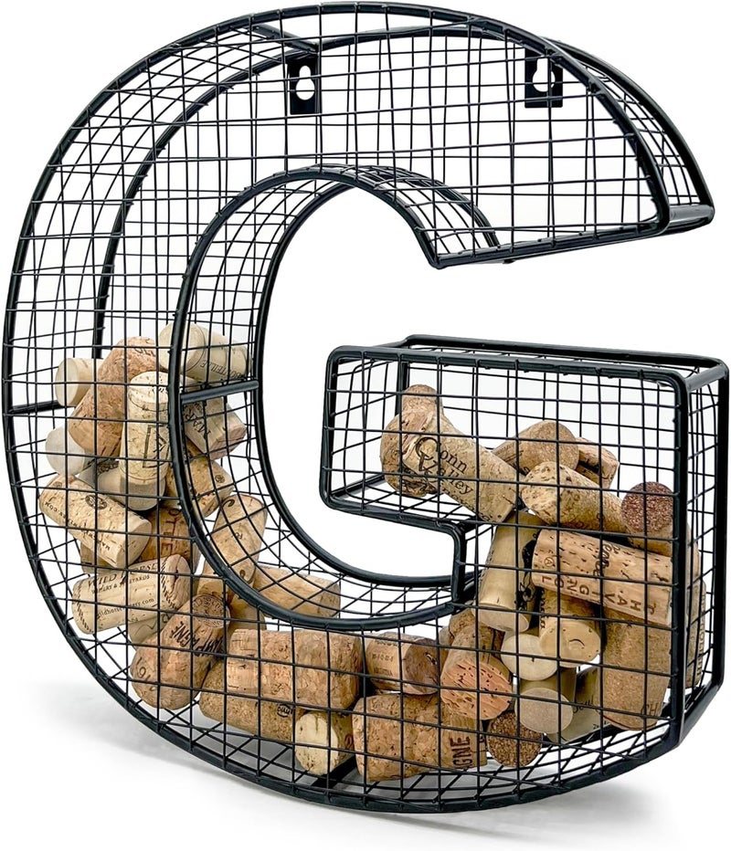 Oeno Wine Cork Holder Metal Display Collector Full Alphabet Display Letters & More (G) - Image 3